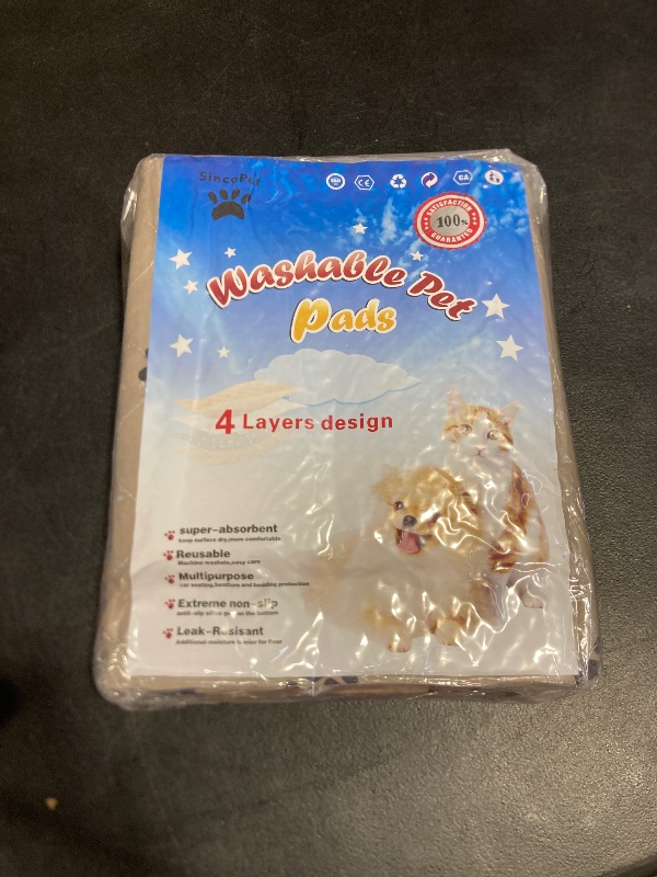 Photo 1 of SincoPet Washable Dog Pee Pads with Puppy Grooming Gloves,Puppy Pads,Reusable Pet Training Pads,Large Dog Pee Pad,Waterproof Pet Pads for Dog Bed Mat,Super Absorbing Whelping Pads
