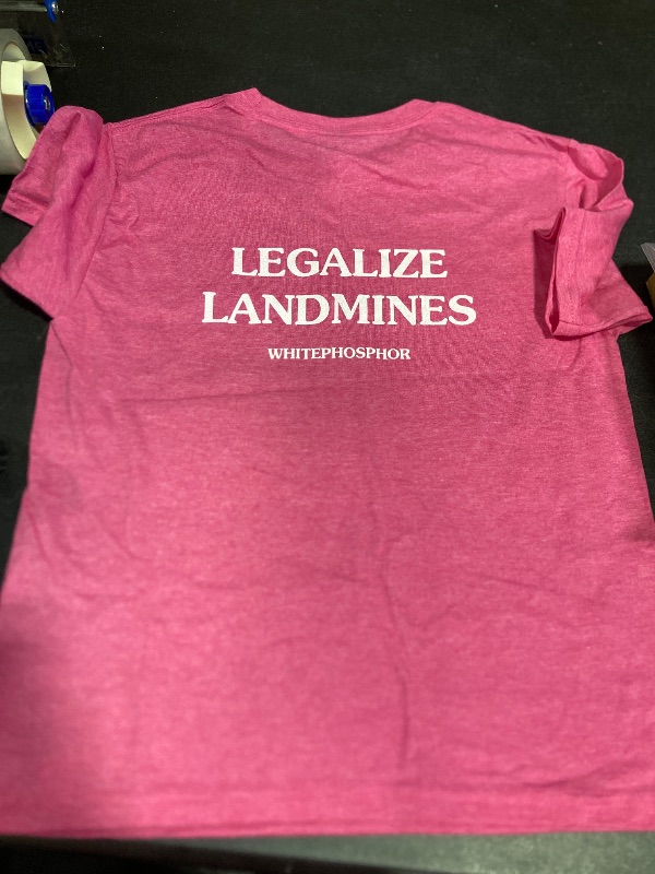 Photo 1 of Legalize Landmines Whitephosphor T-Shirt medium 