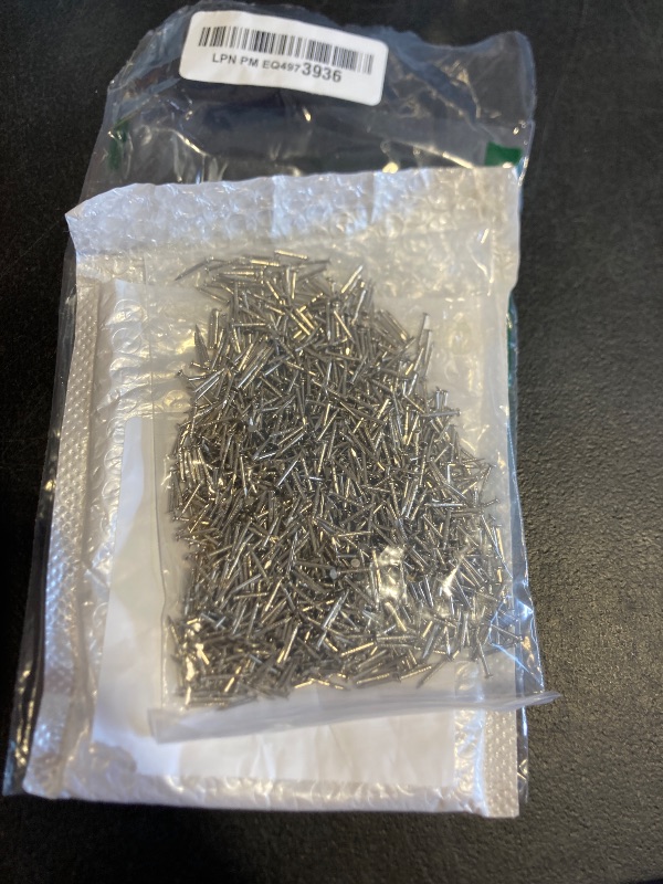 Photo 1 of 1200pcs Hardware Nails, 1/2'' × 18 Ga Nickel Plated Hanging Nails, Flat Head Nails, Wall Nails for Hanging, Finishing Nails, Tiny Nails, Small Nails (1/2 in)