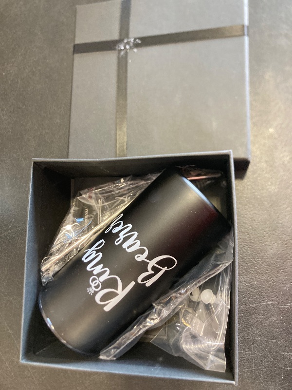Photo 1 of Roshtia 6 Pcs Ring Bearer Gifts Set Wedding Party Favors, Include Tumbler with Straw, Will You Be My Ring Bearer Proposal Card, Envelope, Security Sunglasses, Earpiece and Black Gift Box