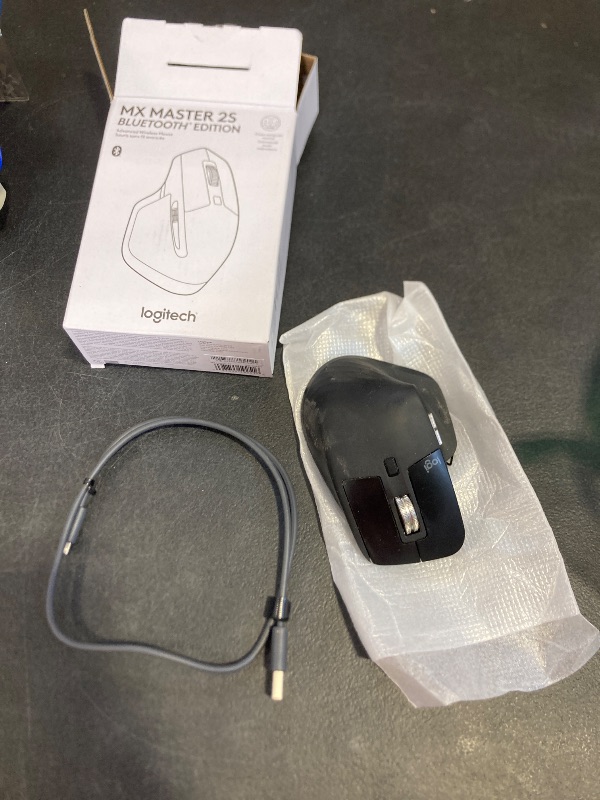 Photo 1 of Logitech MX Master 2S Bluetooth Edition Wireless Mouse, Multi-Surface, Hyper-Fast Scrolling, Ergonomic, Rechargeable, Connects Up to 3 Mac/PC Computers - Graphite