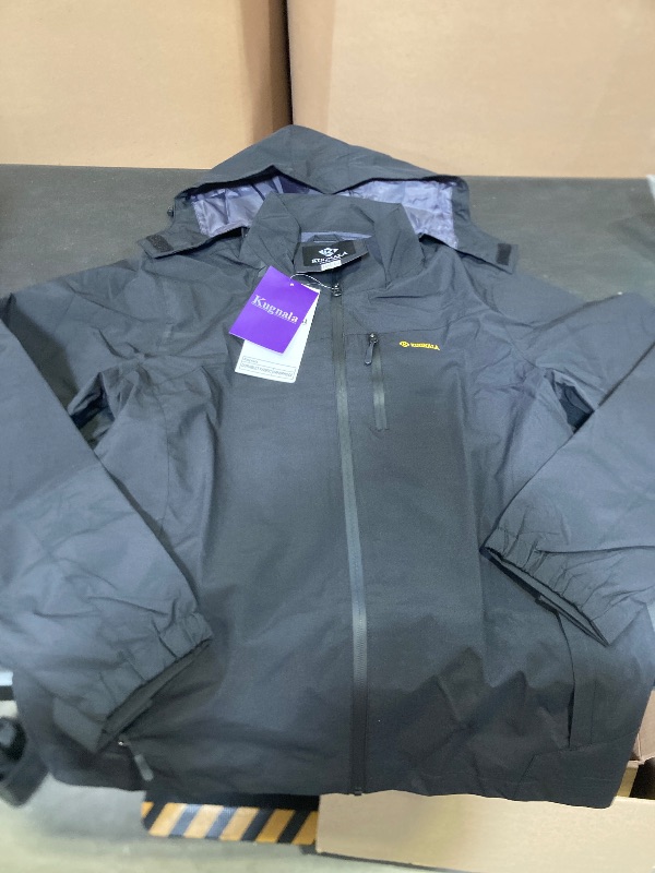 Photo 1 of Mens Lightweight Waterproof Jacket Windproof Rain Hooded jackets for Running Hiking Cycling Travel Medium