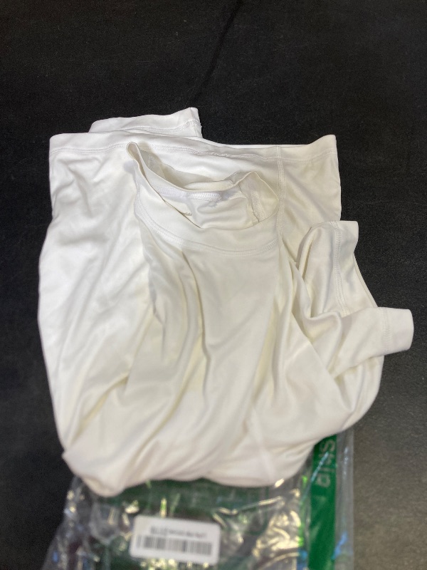 Photo 1 of Amazon Essentials Men's Slim-Fit Short-Sleeve Quick-Dry UPF 50 Swim Tee, White, Medium