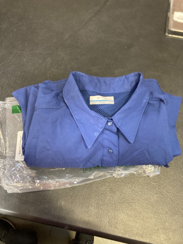 Photo 1 of Columbia Women's PFG Tamiami II Long Sleeve Fishing Shirt, Nocturnal, 2X-Large