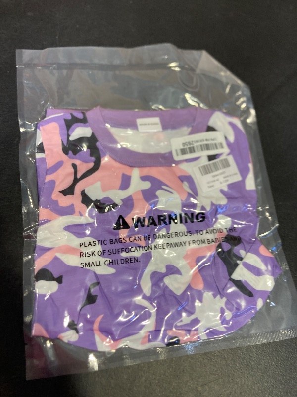 Photo 1 of WIQI Baby Girl Outfits 6-9 Months 9-12 Months Camo Print 2 Piece Outfit Purple Sweatshirt Tops and Pants Fall Winter 6-12 month 