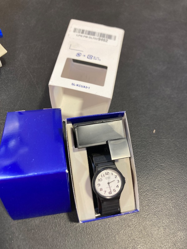 Photo 1 of Casio MQ24 Vintage Series | Quartz Analog Watch for Men | White/Black | Water Resistant | Resin Case | Resin Band | Resin Glass | Three Hand Analog (HR, Min, SEC) | Classic Design | 3 Yr Batt