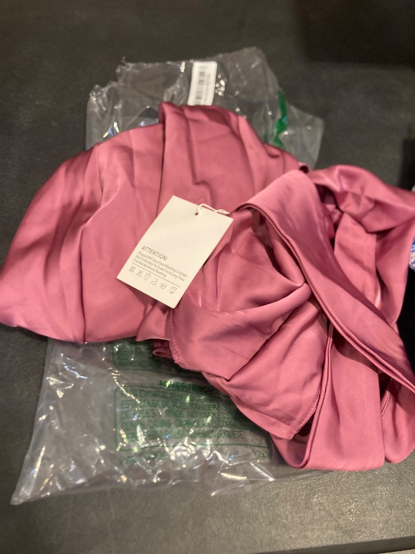 Photo 1 of Halfisland Summer Satin High Neck Backless Sleeveless Midi Dresses for Women Elegant Mock Neck High Waist Cross Back Cocktail Dress Plum xs