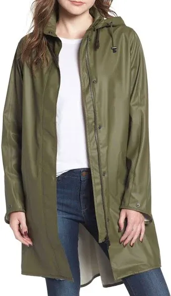 Photo 1 of ilse jacobsen green rain coat size 36