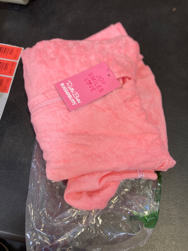 Photo 1 of RuffleButts Girls Terry Knit Full-Zip Swim Cover-Up Dress - Bubblegum Pink, 7
