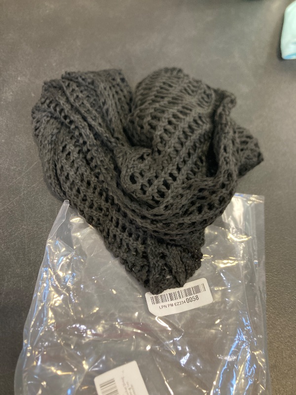 Photo 1 of Mincib Womens Crochet Shrug Y2K Hollow Out Bolero Shrug See Through Cropped Knit Sweater Top(Black,XL)