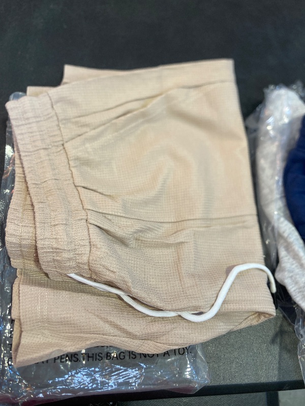 Photo 1 of Men's Casual Waffle Shorts Soft Breathable with Pockets for Outdoor Hiking Khaki xl
