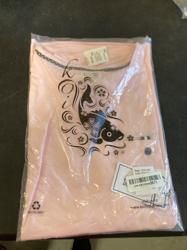 Photo 1 of KOI Next Gen Ready to Work Women's 1-Pocket Tuck-in Scrub Top Pink Dream XX-Large