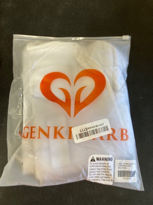 Photo 1 of Genki Garb LVAD Medical Tank (3XL) White, 3X-Large