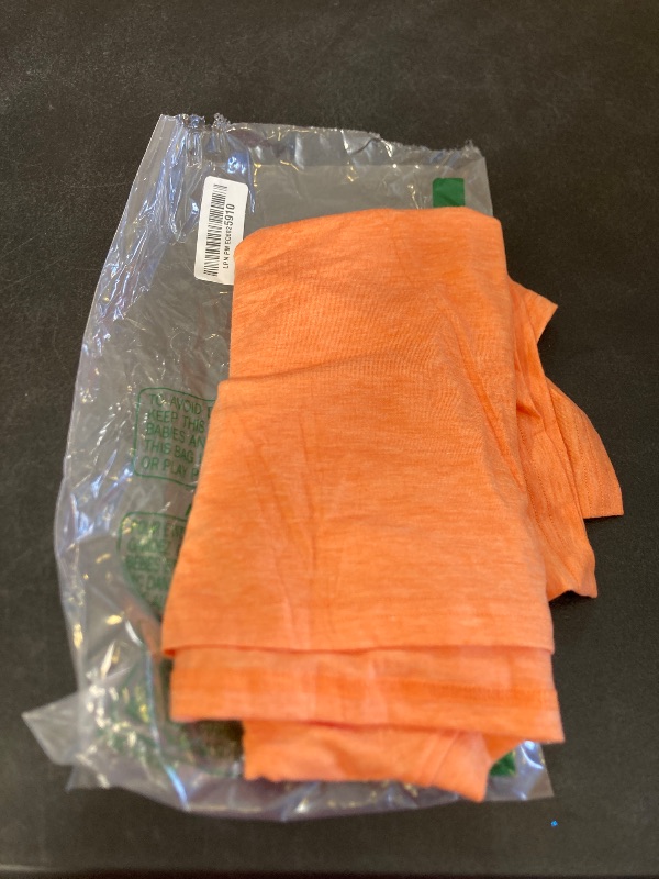 Photo 1 of UNCLECAT Women's Cropped T Shirts Trendy Short Sleeve Crew Neck Crop Tops Solid Basic Tee Orange large