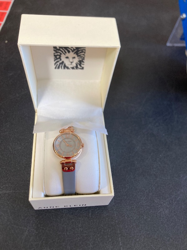 Photo 1 of Anne Klein Women's Leather Strap Watch
