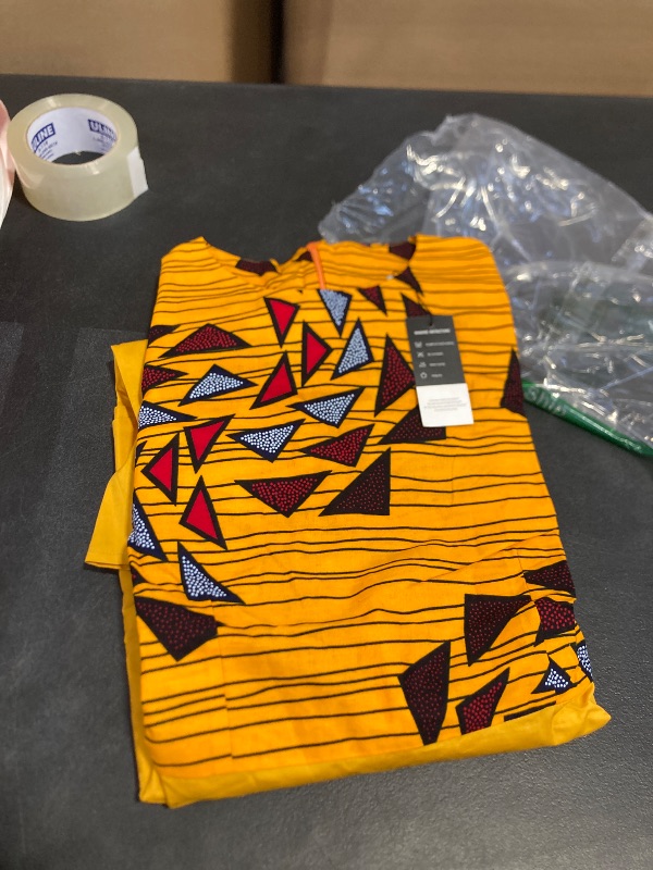 Photo 1 of MaxPick African Print Dresses for Women Match Men Ankara Outfits Top and Pants Sets Bazin Riche African Couple Clothes Party 3XL 751 9 Women