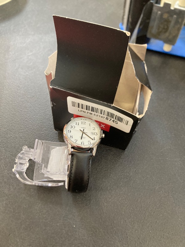 View 2 of Timex T2H281 Easy Reader 35mm Black Leather Strap Watch