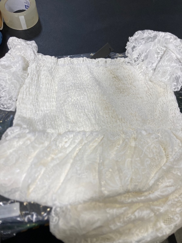 Photo 1 of 20W-Plus Size White Dress Lace Wedding Bride Bridal Shower Maternity Long Smocked Flowy Boho Maxi Dresses Curvy Women Simple