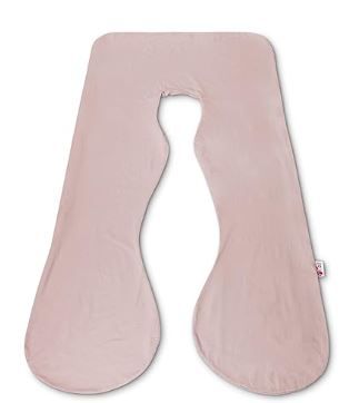 Photo 1 of Meiz Pregnancy Pillow Cover, Cooling Pregnancy Pillow Cover U Shaped, Pregnancy Pillow Case Fit 55" x 31" Maternity Pillow, Jersey Cotton Cover, Apricot
