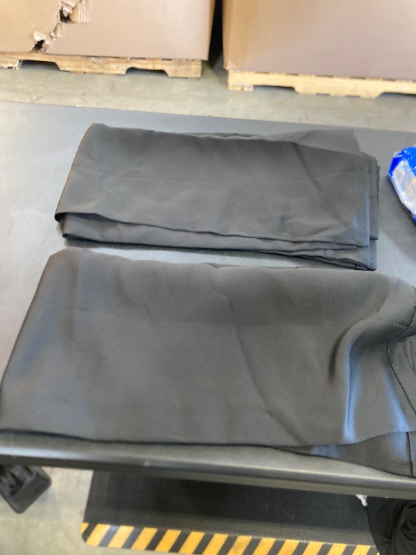 Photo 1 of 2 panel black curtains