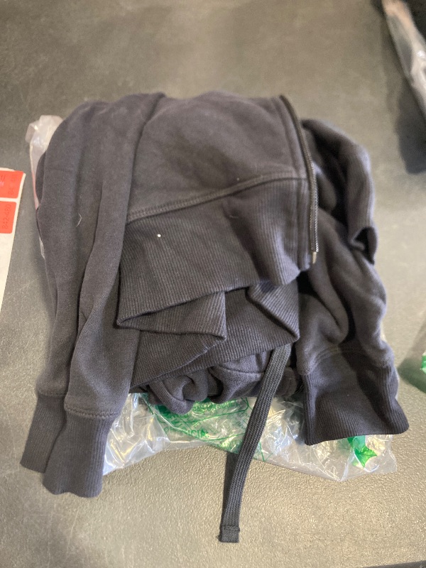 Photo 1 of Amazon Essentials Women's Fleece Full-Zip Hoodie (Available in Plus Size), Black, Large