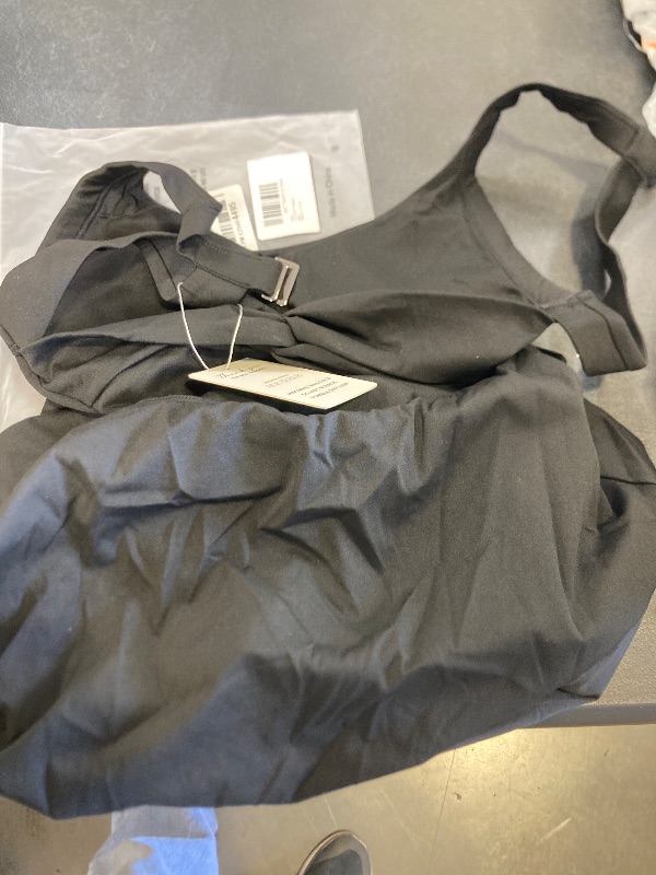 Photo 1 of Womens Workout Tennis Dress with Built in Shorts and Bra Athletic Golf Activewear for Exercise Black Large