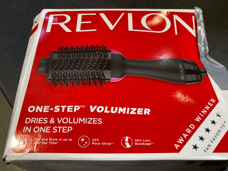 Photo 1 of REVLON One-Step Volumizer Hair Dryer and Styler – Easy Salon-Style Blowouts – Less Frizz, More Shine, and Reduced Heat Damage, for All Hair Types and Lengths (Black)
