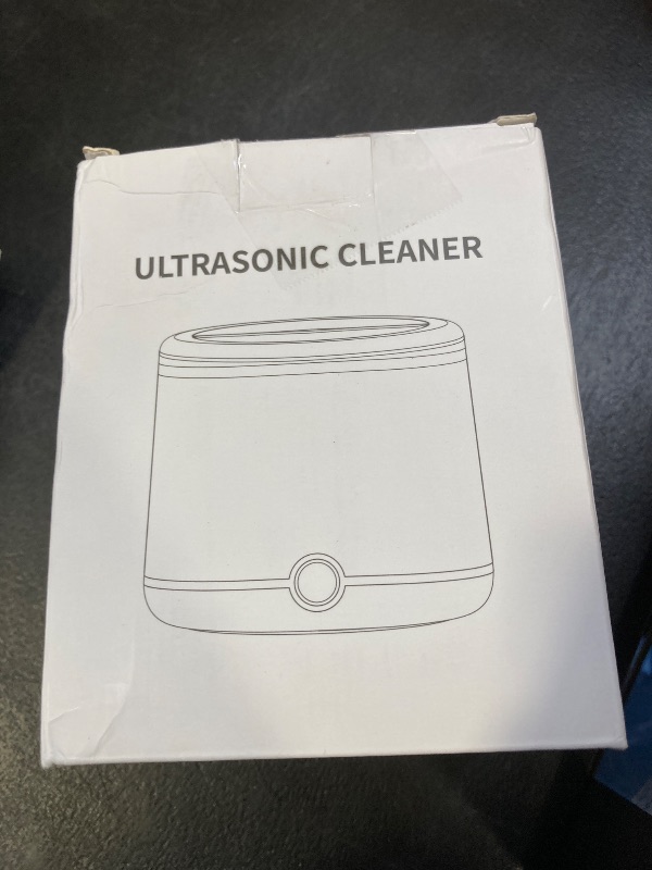 Photo 1 of Miorcols Ultrasonic Retainer Cleaner, 48kHz Retainer Cleaner Machine for Dentures, Mouthguard, Braces, Night Guard, Toothbrush, Jewelry with 7.8OZ Dental Cleaning Pod-Cool White