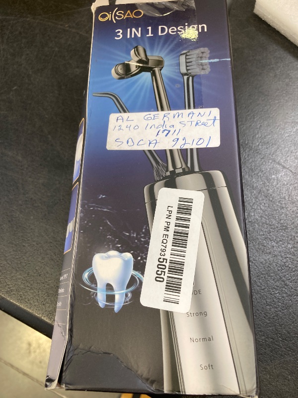 Photo 1 of Cordless Water Flosser for Teeth Cleaning Pick, U-Shaped Flossing Head for 360° Deep Clean, 5 Modes & 9 Jet Tips, IPX7 Waterproof, Rechargeable & Portable Oral Irrigator for Travel, 350ML Large Tank