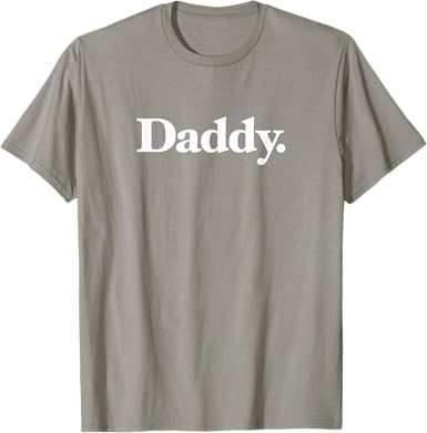 Photo 1 of The word Daddy | A design that says Daddy T-Shirt Slate Gray - M