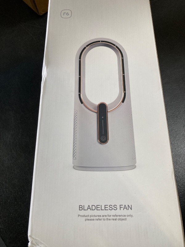Photo 1 of KONSIDEN Desk Fan Bladeless, 11.8 Inch Office Fan Small, Quiet, 3 Speed Adjustment, Touch Control, Easy to Clean, Desk Fans Small Quiet, Ideal for Office, Living Room, Bedroom