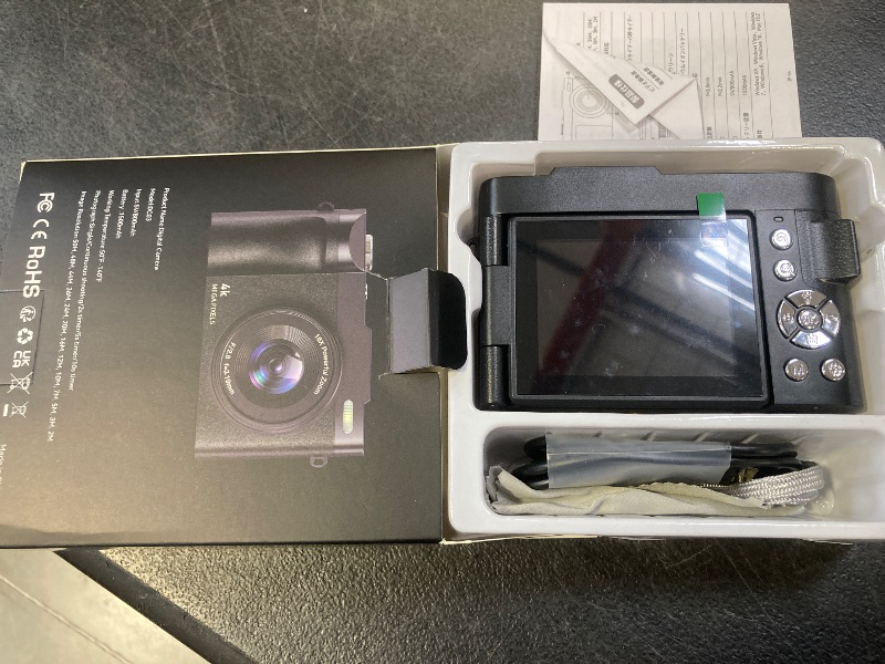 Photo 1 of 4K Digital Camera for Photography, 50MP Vlogging Camera for YouTube, Compact Cameras with 2.8" 180° Flip Screen, 16X Digital Zoom, Point and Shoot Camera with 32GB SD for Beginners, Travel, Family