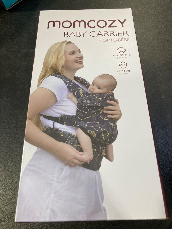 Photo 1 of Momcozy Baby Carrier - Ergonomic, Cozy and Lightweight Carrier for 7-44lbs, Effortless to Put On, Ideal for Hands-Free Parenting, Enhanced Lumbar Support, Purehug for Infant to Toddler, Black