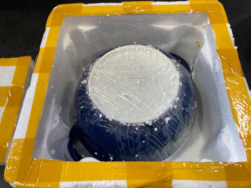 Photo 1 of 2 Pack Boho Ceramic Serving Bowls with Handles, 40 Oz Porcelain Salad Bowls, Large Serving Dishes for Entertaining, Mixing Bowls for Soup, Stew, Pasta, Cereal, Colorful Embossed Cute Bowls Set ALDS