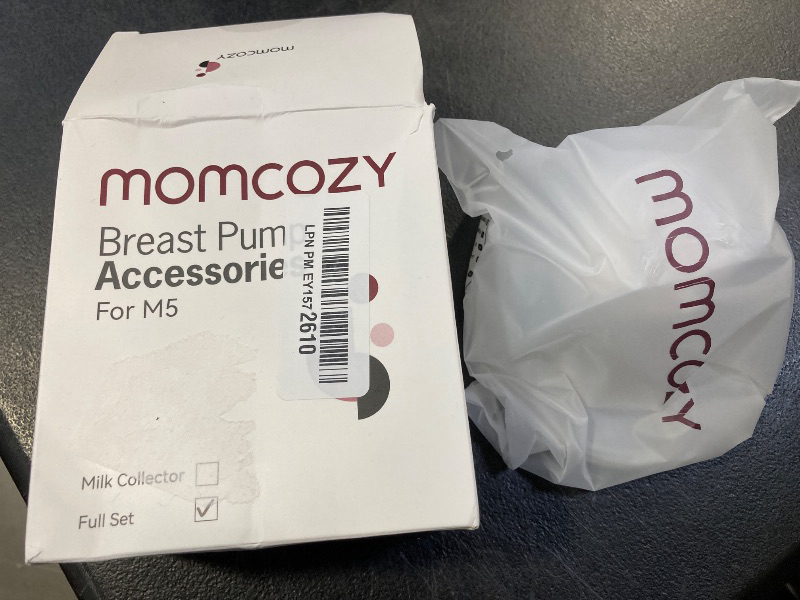 Photo 1 of Momcozy Full Set Collector Cup Only Compatible with Momcozy M5 NOT for Others. Original M5 Breast Pump Replacement Accessories (160ml, with Double-Sealed Flange 24mm)