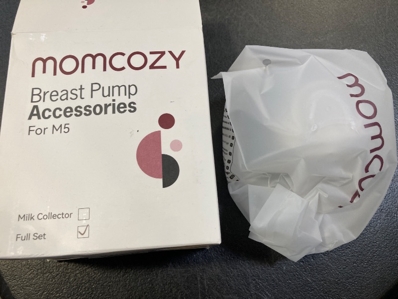 Photo 1 of Momcozy Full Set Collector Cup Only Compatible with Momcozy M5 NOT for Others. Original M5 Breast Pump Replacement Accessories (160ml, with Double-Sealed Flange 24mm)