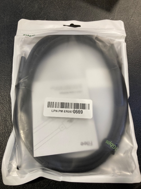 Photo 1 of Fitee Thunderbolt 5 Cable 10FT Compatible, 80Gbps USB C Data Transfer Cable, 240W Charging, 120Gbps Video Bandwidth, 16K/Dual 8K, Braided USB C Video Cables for Monitor, MacBook Pro, Mac mini, PSSD