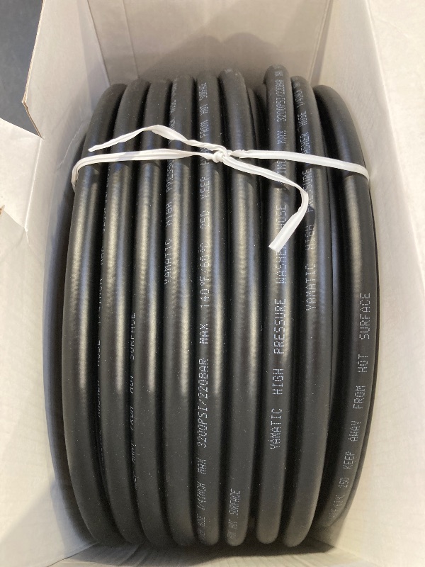 Photo 1 of YAMATIC Pressure Washer Hose 100FT 1/4" Kink Resistant M22 Brass Fitting Power Washer Hose Replacement for Ryobi, Troy Bilt, Green works, CRAFTSMAN & More High Pressure Washers, 3200 PSI