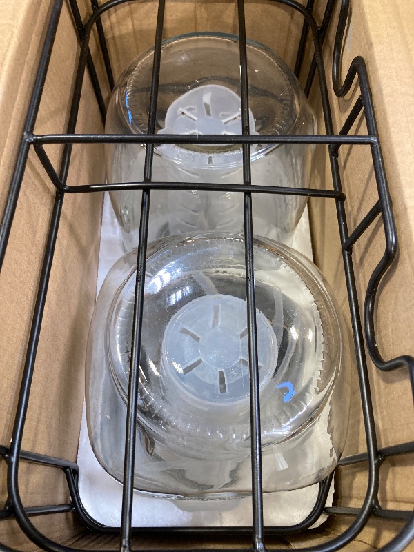 Photo 1 of 1 Gallon Glass Drink Dispensers For Parties 2PACK.Beverage Dispenser,Glass Drink Dispenser With Stand And Stainless Steel Spigot 100% Leakproof.Lemonade Dispenser With Ice Cylinder.Laundry Detergent