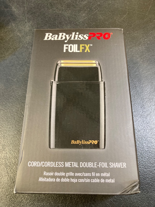 Photo 1 of BaBylissPRO Barberology Double Foil Shaver FXFS2B BLACKFX Professional Electric Shaver