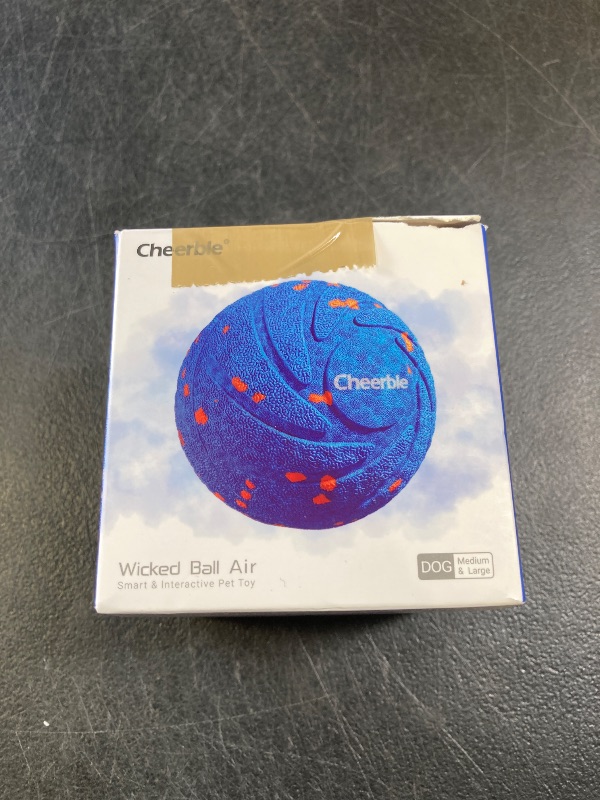 Photo 1 of Cheerble Smart Interactive Dog Toy, Wicked Ball AIR, Automatic Moving, Bouncing, and Rotating, E-TPU Material, IPX7 Waterproof Rating, Active Rolling Ball for Medium and Large Dogs