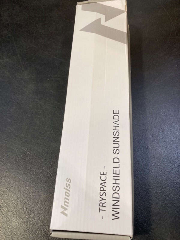 Photo 1 of [2025 Upgrade] Nmoiss Windshield Sun Shade Umbrella - [Vinyl Coating Heat Shield] Protect Car from Sun Rays & Heat Damage Keep Cool and Protect Interior, Spring Structure Edge Medium 56" L x 31" W
