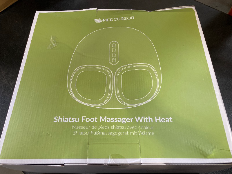 Photo 1 of Medcursor Foot Massager Machine with Heat, Feet Massage Delivers Relief for Tired Muscles & Plantar, Deep Kneading Therapy, Multi-Level Settings for Home, Office Use, Size up to 13"
