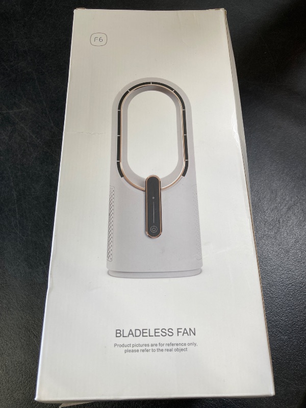 Photo 1 of KONSIDEN Desk Fan Bladeless, 11.8 Inch Office Fan Small, Quiet, 3 Speed Adjustment, Touch Control, Easy to Clean, Desk Fans Small Quiet, Ideal for Office, Living Room, Bedroom