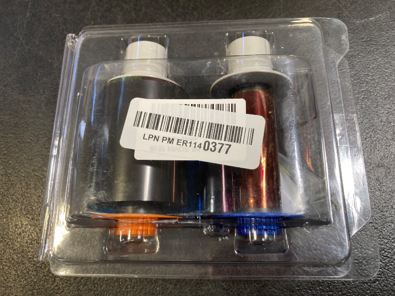 Photo 1 of 084051 YMCK Color Ribbon Compatible with Fargo HDP5000 / Hdpii Model Printer, 084051 Ribbon Yields 500 Prints with Clean Spool