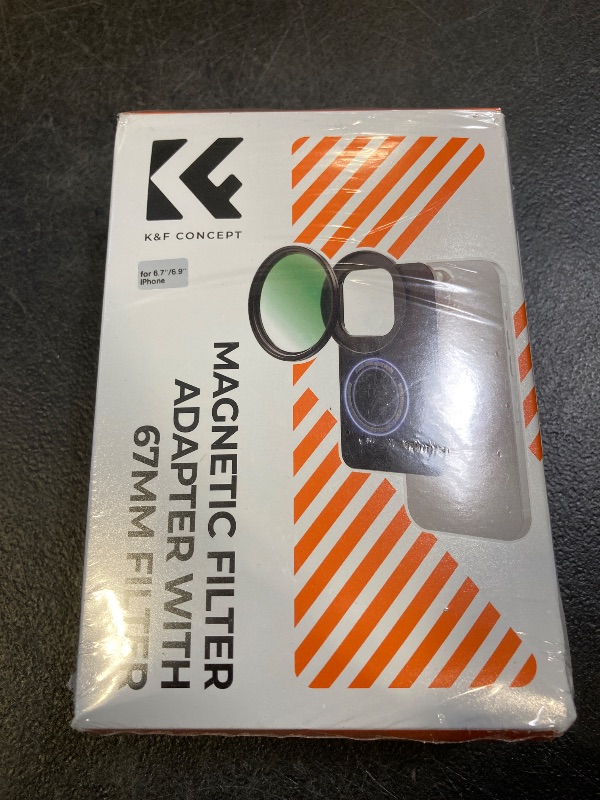 Photo 1 of K&F Concept 6.7 inch Magnetic Lens Filter Mount Adapter with 67mm Variable ND2-32 Filter Compatible with iPhone, Compatible with 17/16/15/14/13/12 Pro Max, 16/15/14 Plus