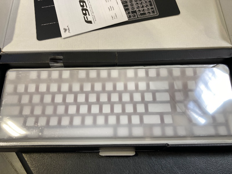 Photo 1 of AULA F99 Pro Wireless Mechanical Keyboard-Silent Version,BT5.0/2.4GHz/USB-C Hot Swappable Custom Keyboard, Gasket Structure, Pre-lubed Linear Switches RGB Backlit Computer Gaming Keyboards, White