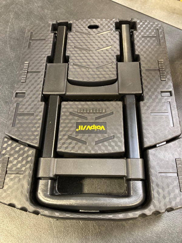 Photo 1 of Voipvvii Folding Hand Truck 500lbs, Portable Heavy Duty Dolly Cart, 6 Wheels Collapsible Luggage Cart with 2 Elastic Ropes - Compact Trolley Cart for Easy Moving - Ideal Hand Cart for Travel and More