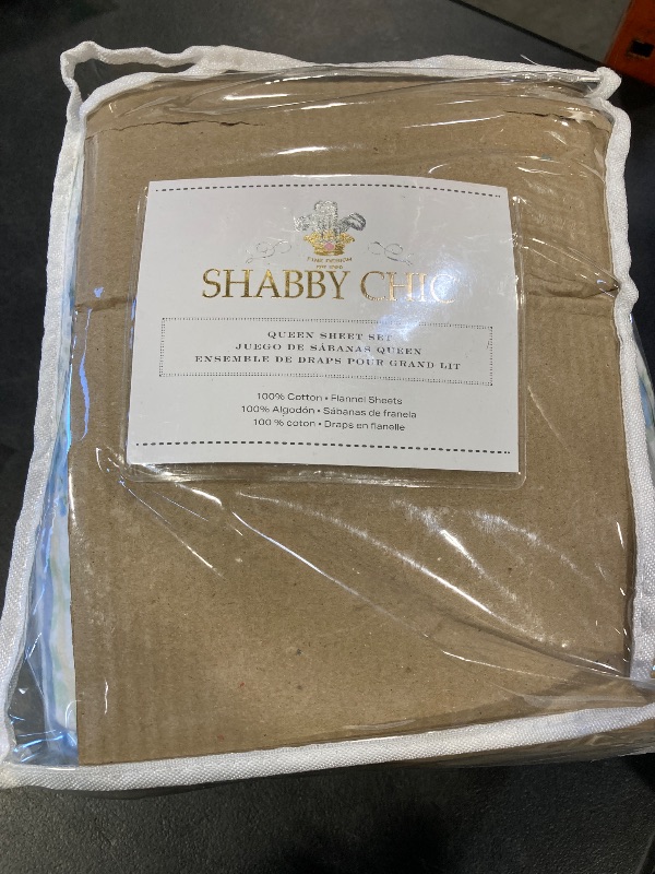 Photo 1 of Shabby Chic® - Queen Sheets, Cotton Flannel Bedding Set, Warm & Cozy Home Décor (Ella Blue, Queen)