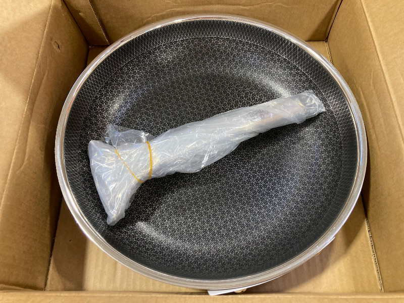 Photo 1 of Non Stick Frying Pans, 12-inch with Lid, Hybrid Frying Pans Nonstick,non stick Skillets Stainless Steel, Dishwasher & Oven-Safe, Induction Compatible Cooking Pan, PFOA Free Cookware